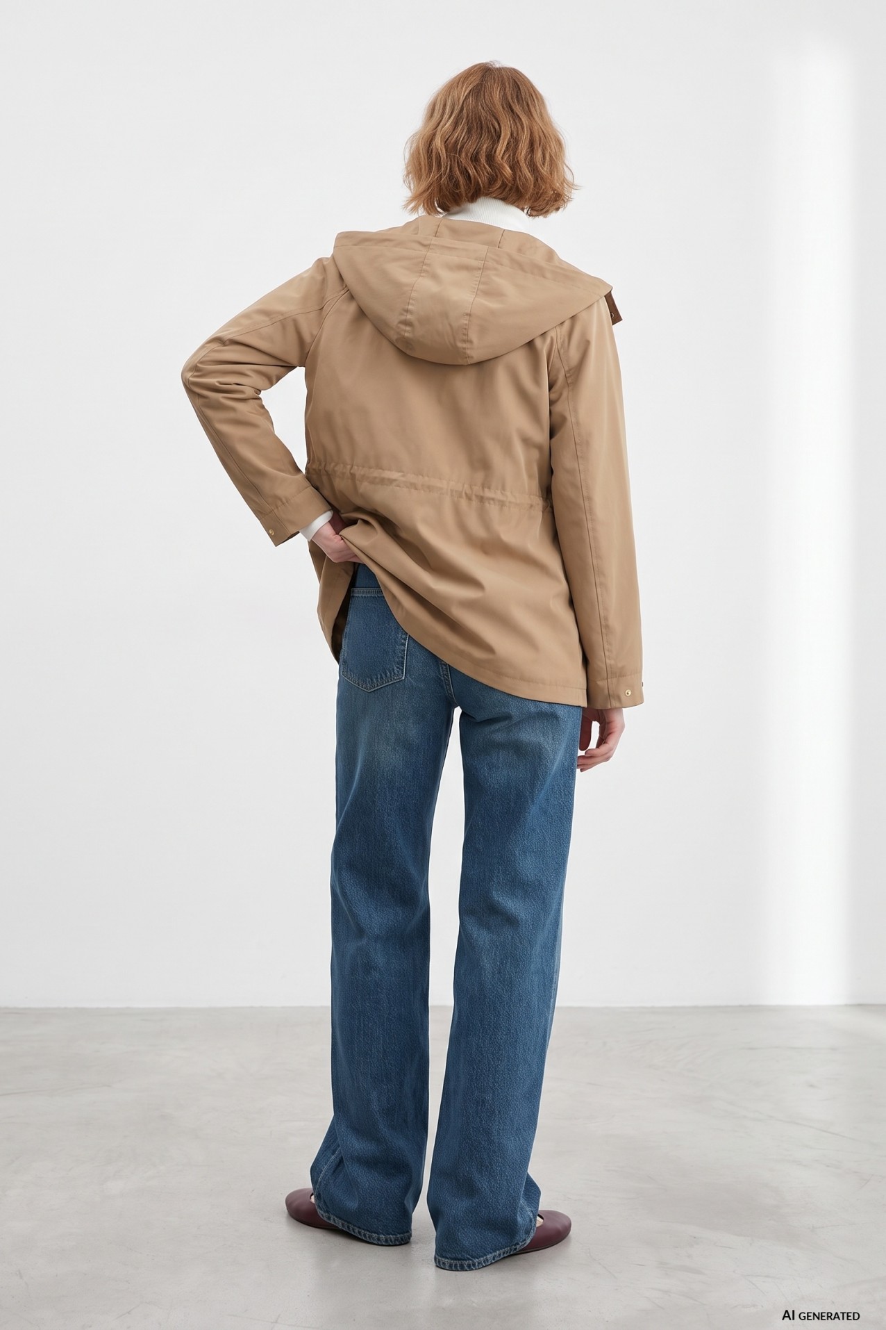 Relaxed Brown Long Coat