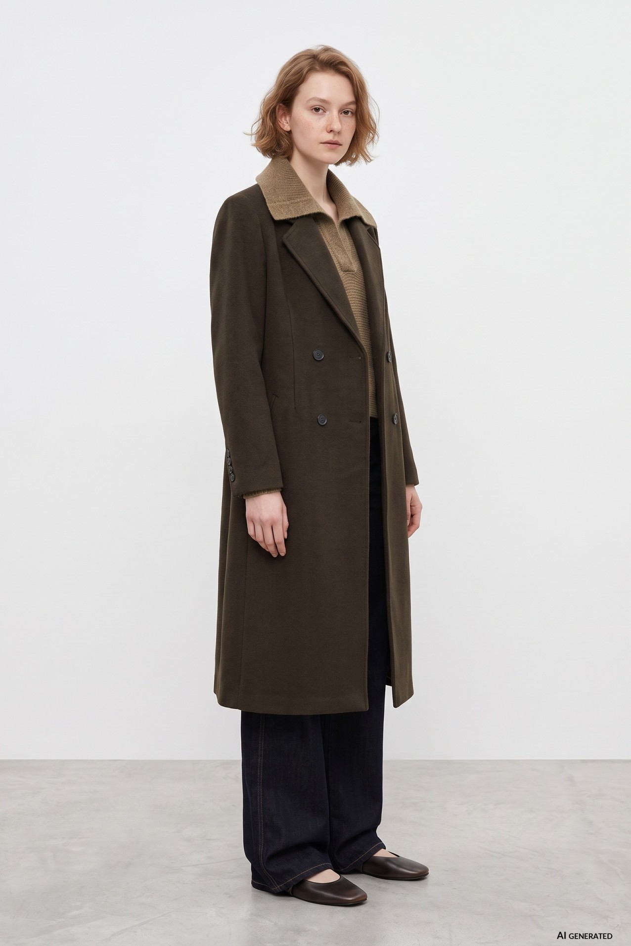 Long Olive Green Coat