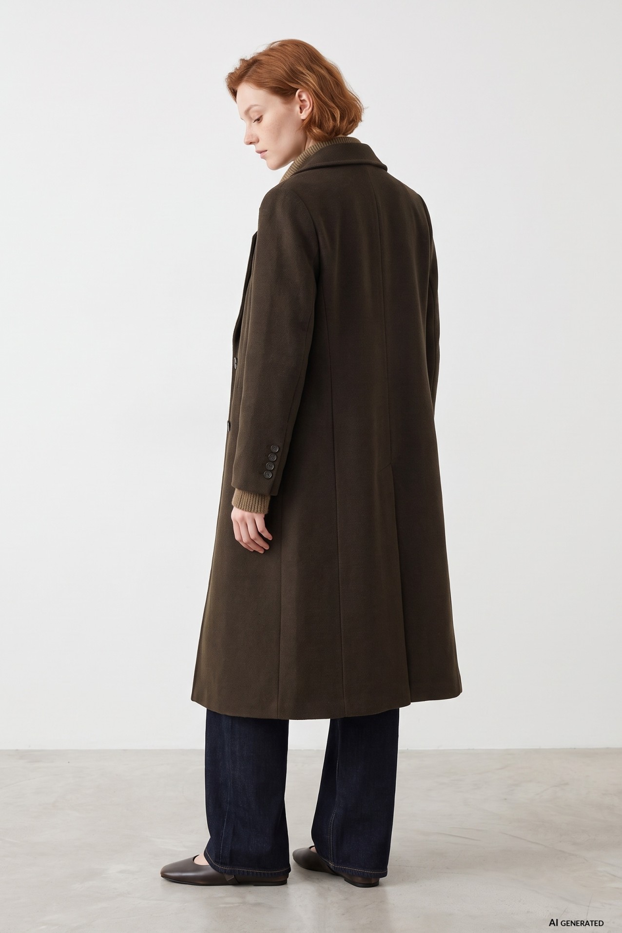 Long Olive Green Coat