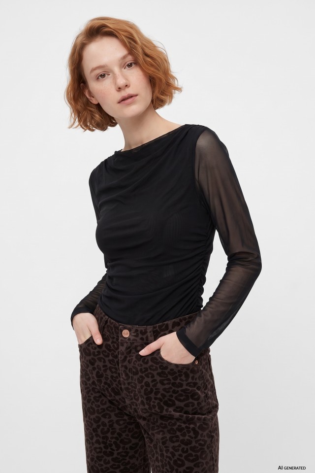 Camiseta negra super slim