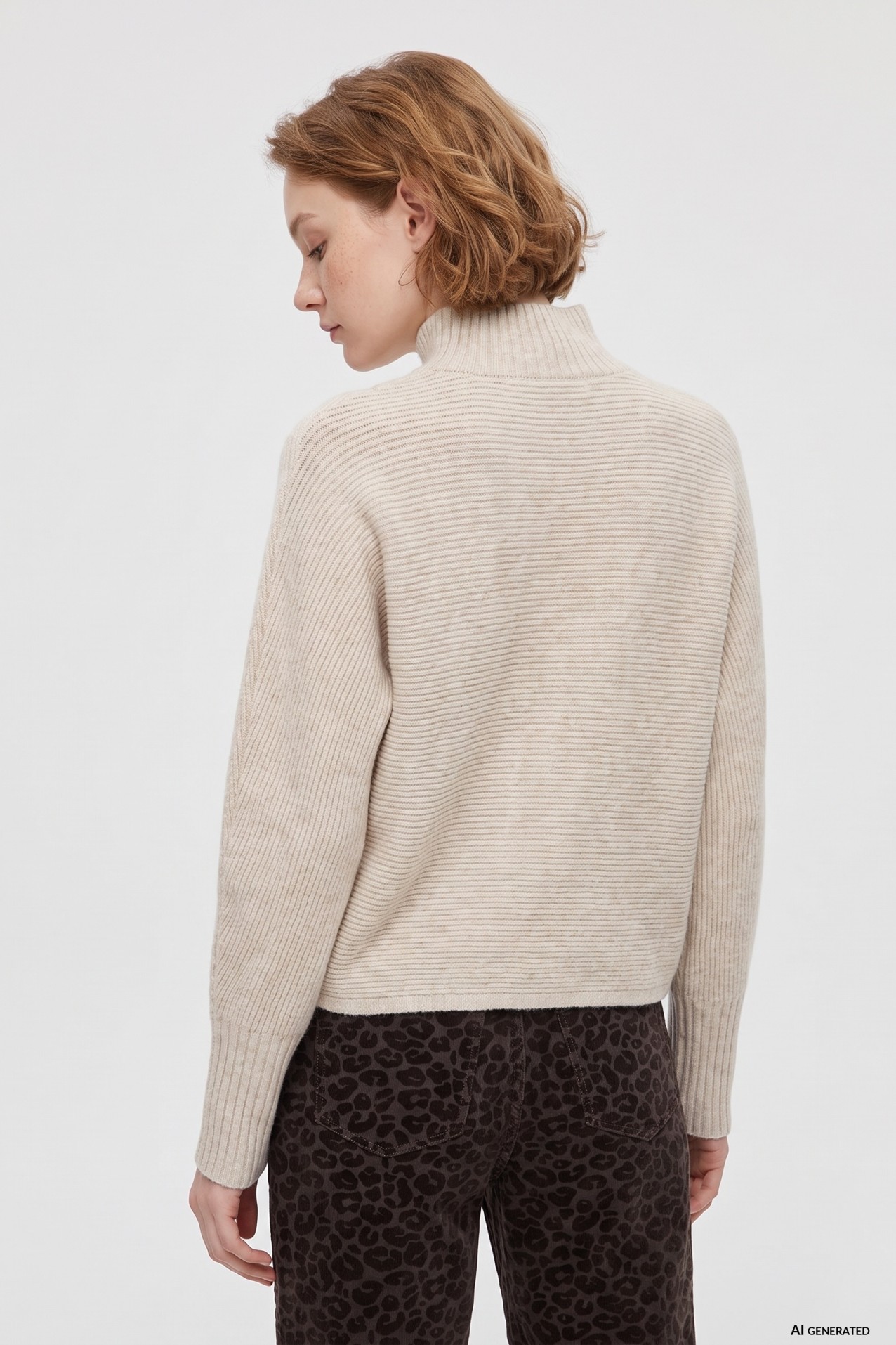 Jersey de punto beige