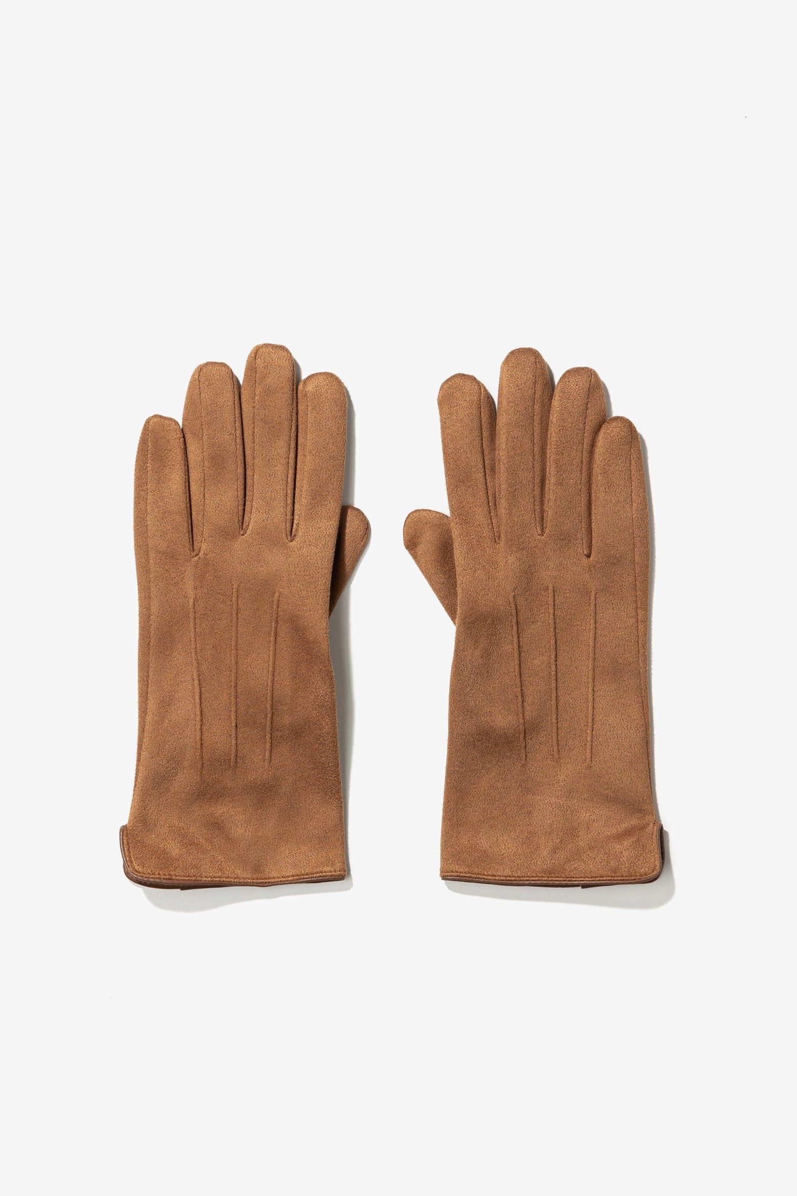 Guantes en tono camel
