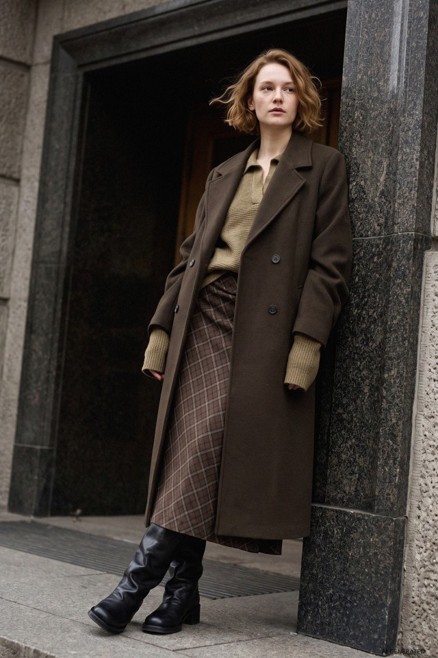 Long Olive Green Coat