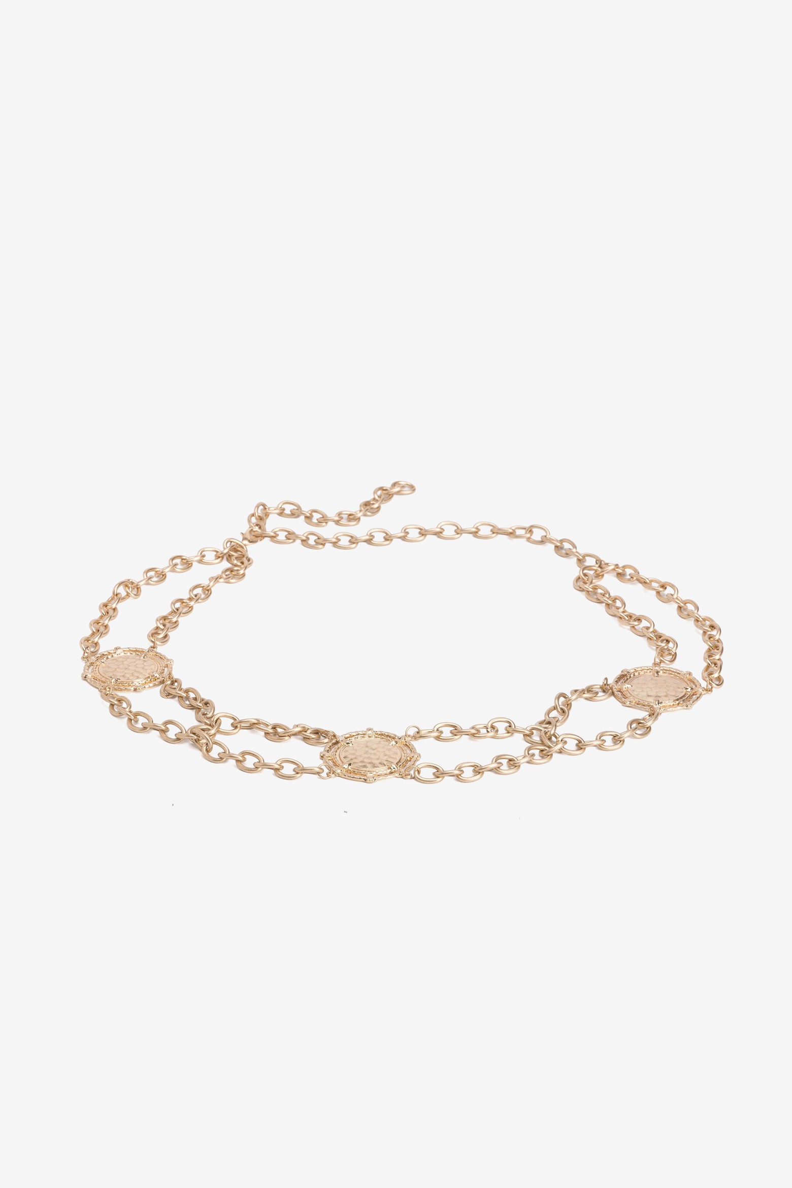 Cinto dourado estilo corrente