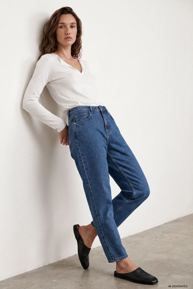 Mom Comfort Blue Jeans Mom Comfort Blue Jeans