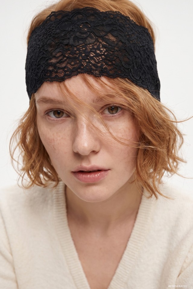 Black Lace Hair Accessory