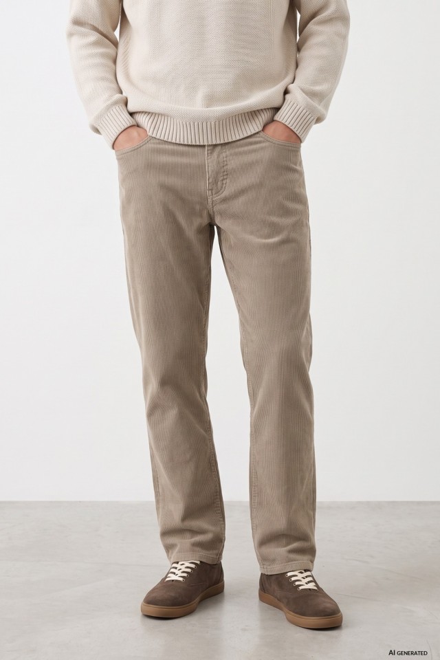 Straight-Leg Trousers
