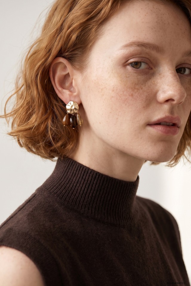 Gold-Tone Drop Earrings