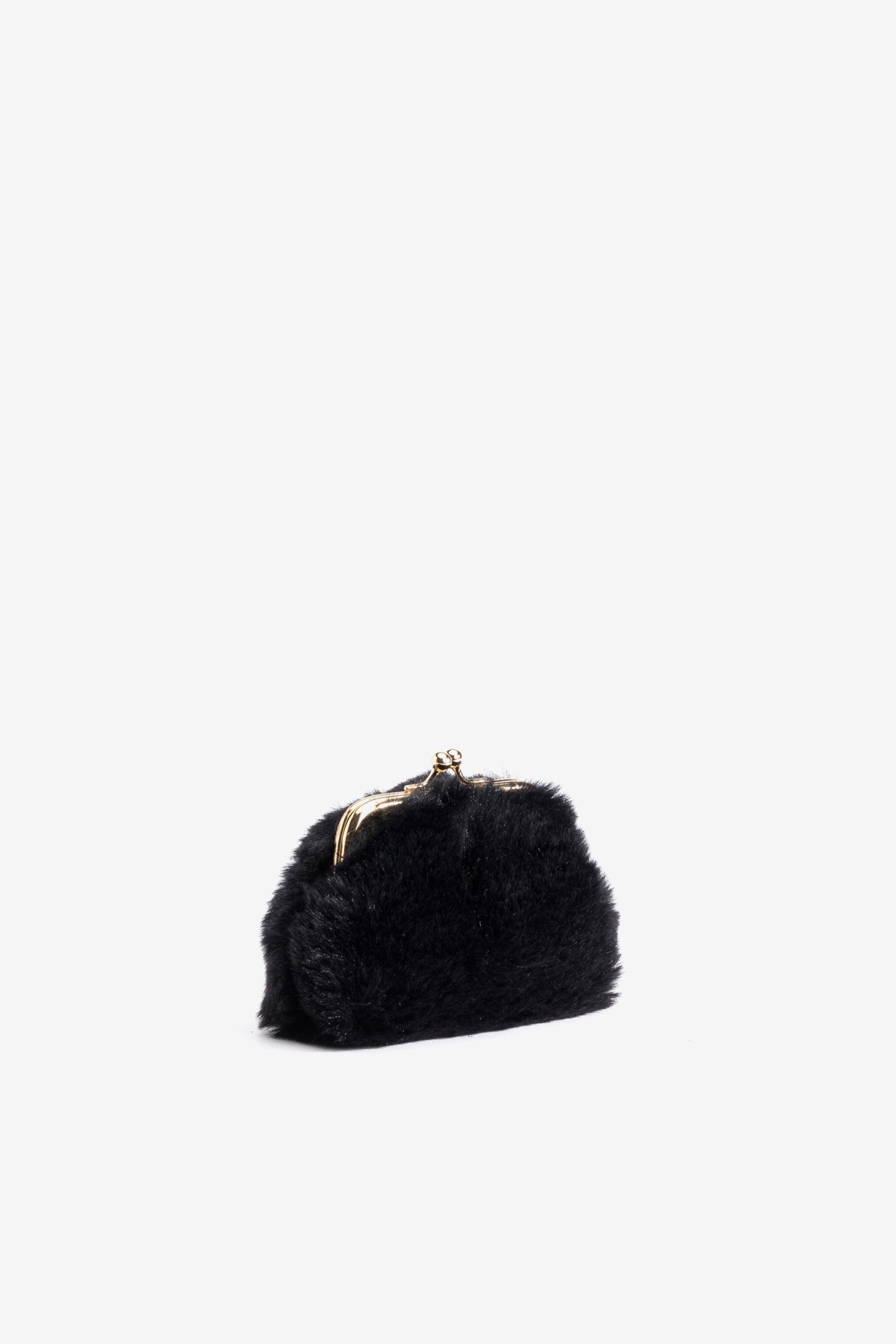 Black Fuzzy Coin Purse