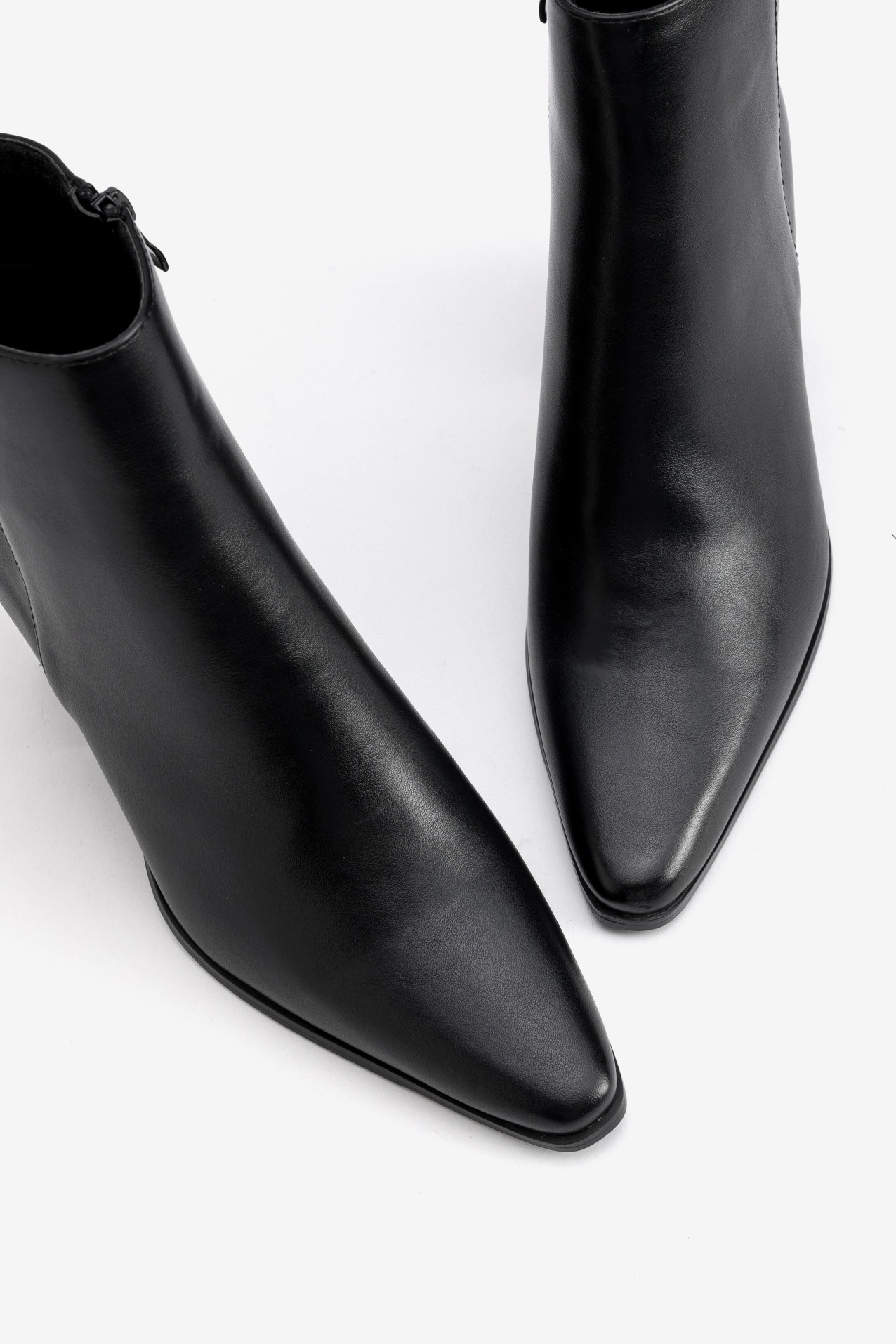 Black Chunky Heel Boots