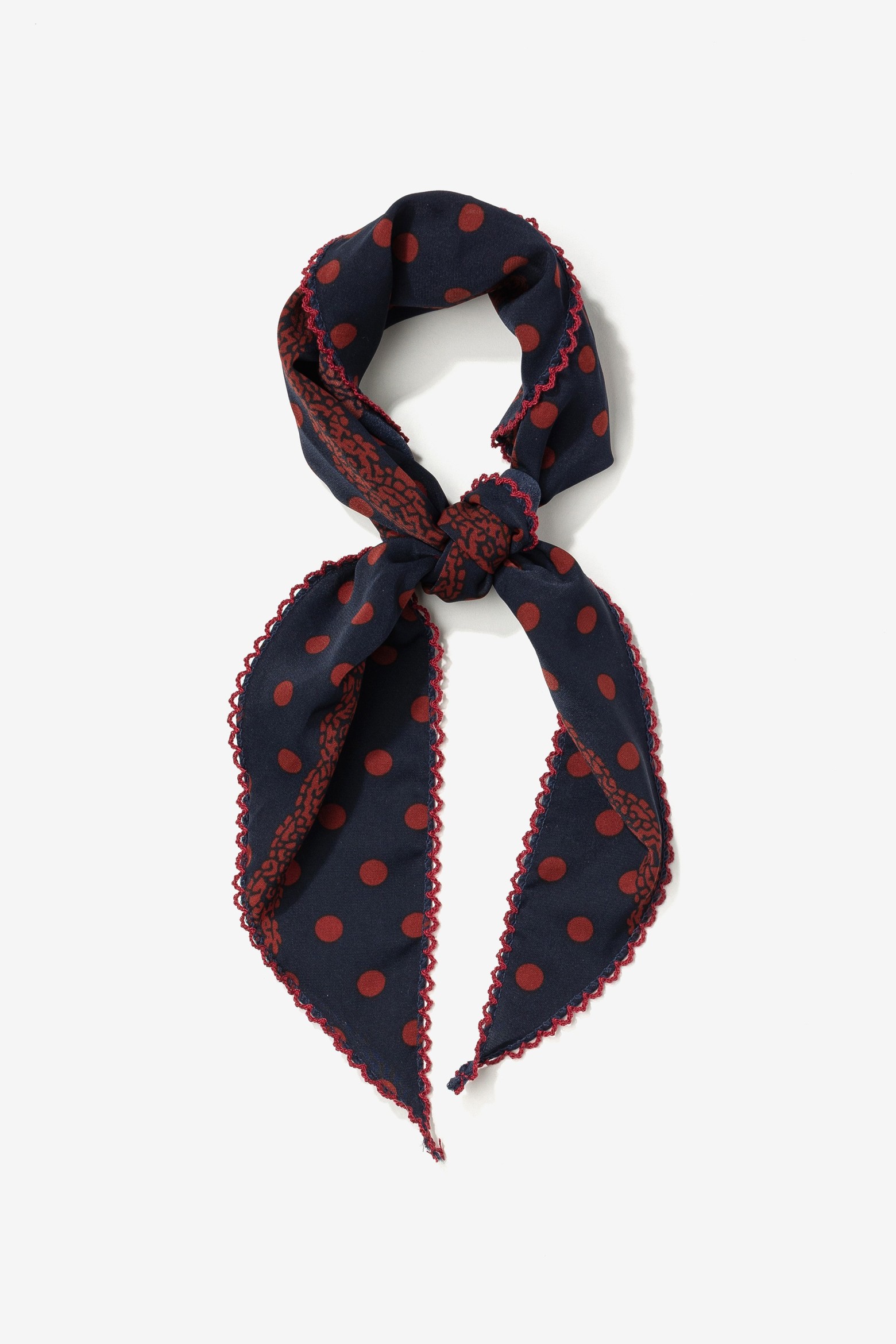 Blue Polka Dot Bandana