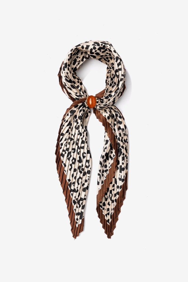 Bandana leopardo tons terra