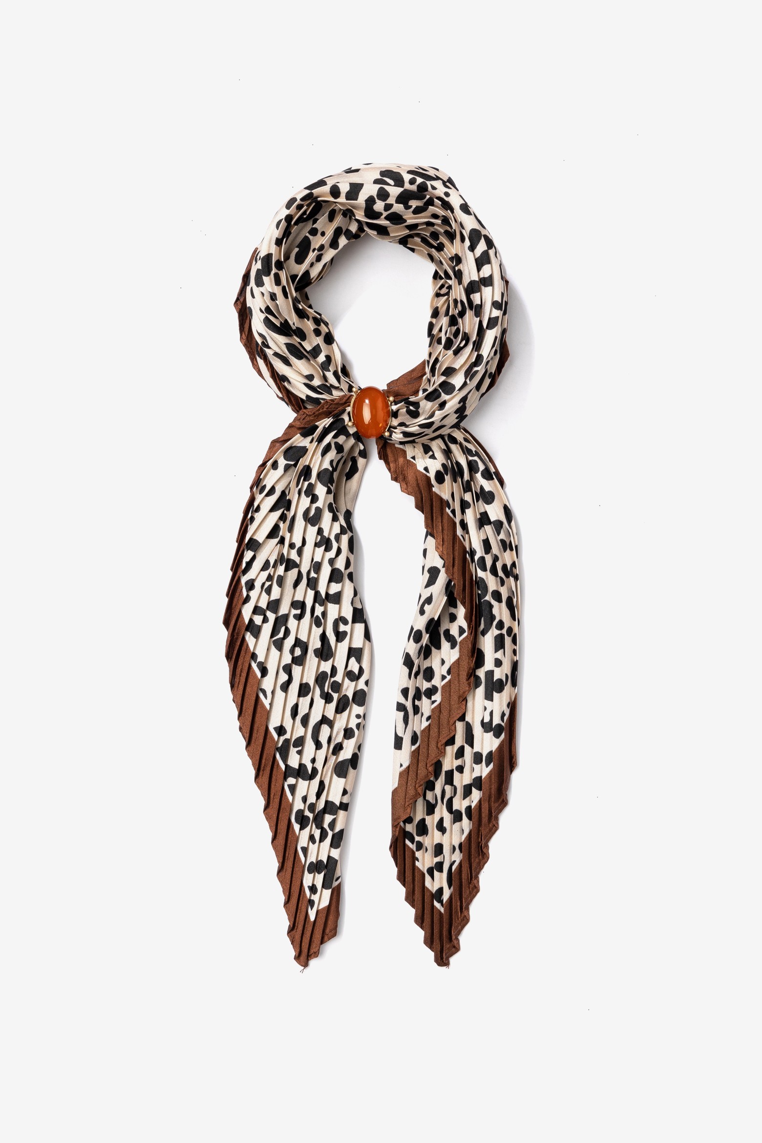 Leopard Print Skinny Scarf